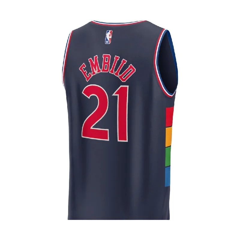 76ers  2021/22 Swingman Custom Jersey Joel Embiid - City Edition - Navy