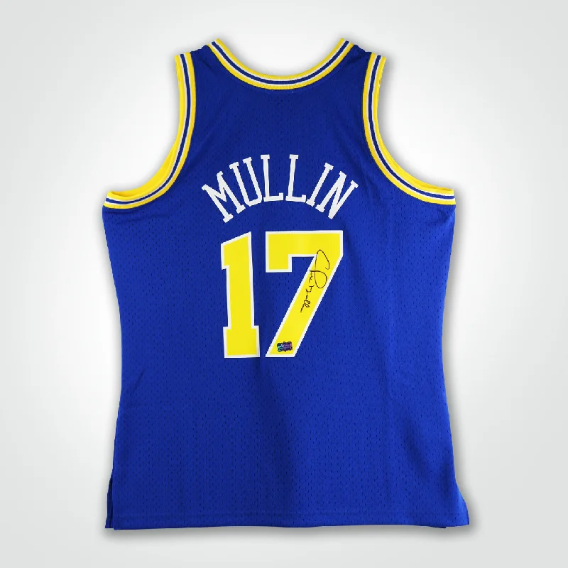 Chris Mullin Signed Warriors Mitchell & Ness Swingman 93-94 Jersey