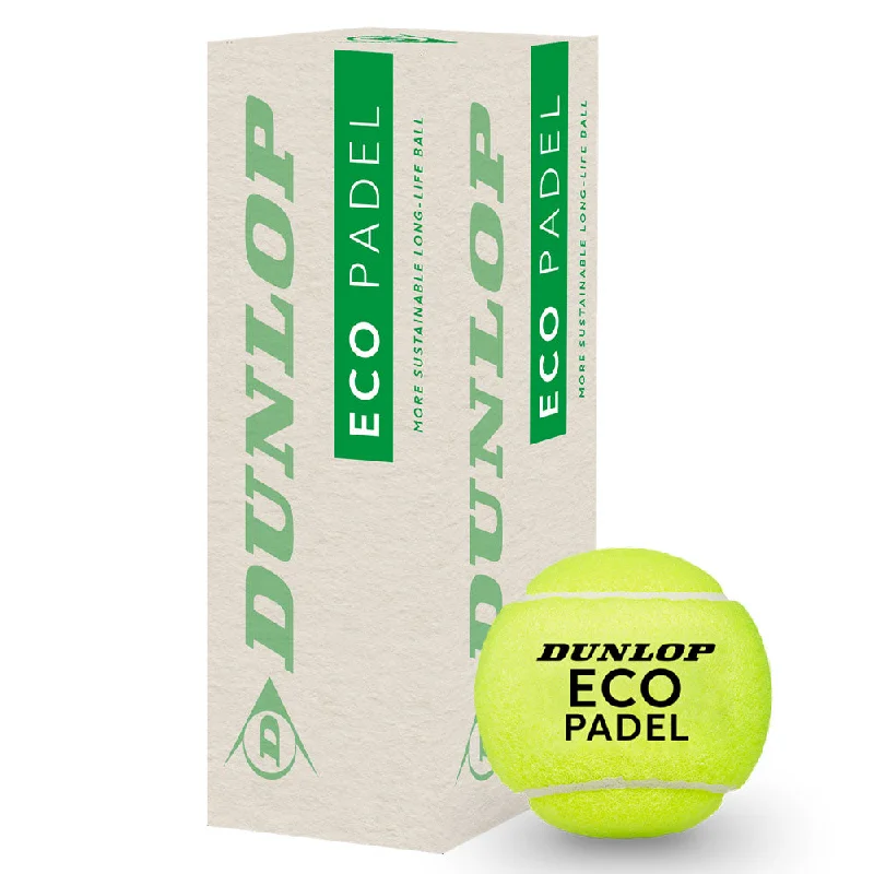 Dunlop Eco Padel Balls - Tube Of 3