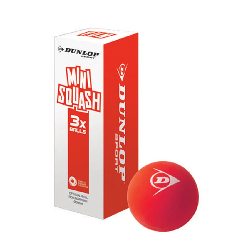 Dunlop Fun Mini Squash Ball x3