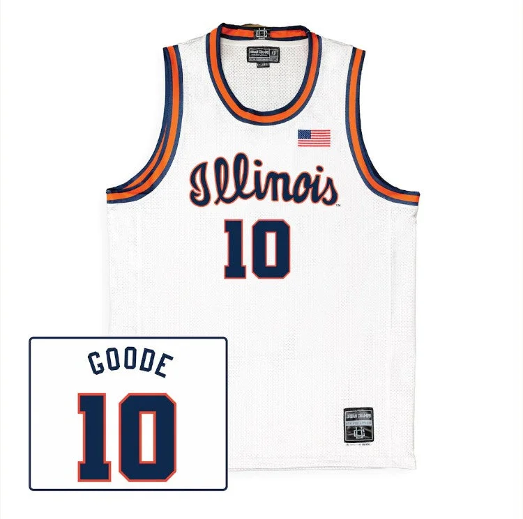 Illinois Fighting Illini Luke Goode #10 Basketball Jersey