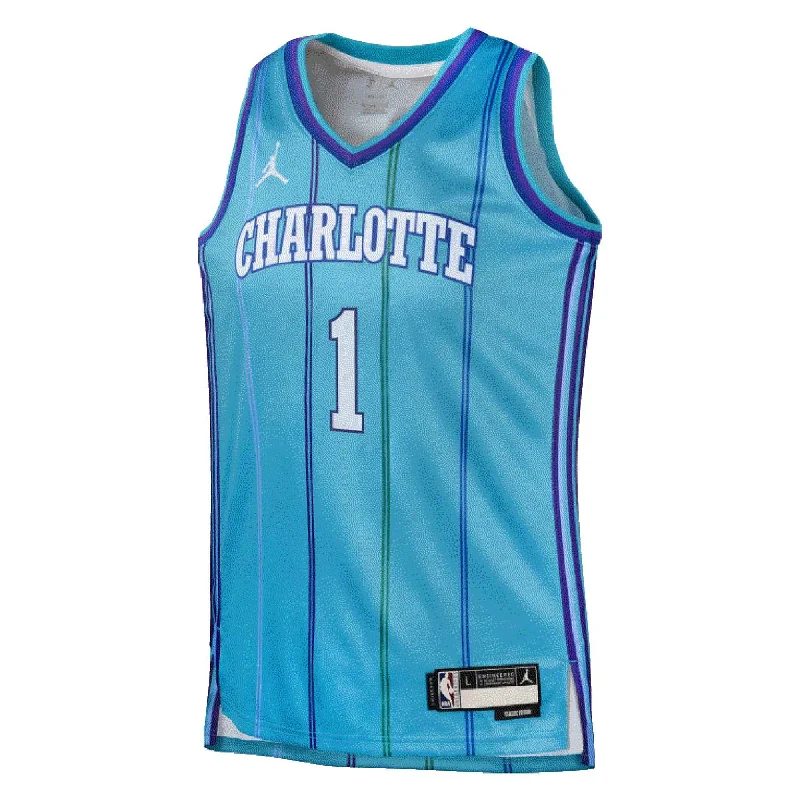 Jordan Junior's NBA Charlotte Hornets LaMelo Ball HWC Swingman Jersey