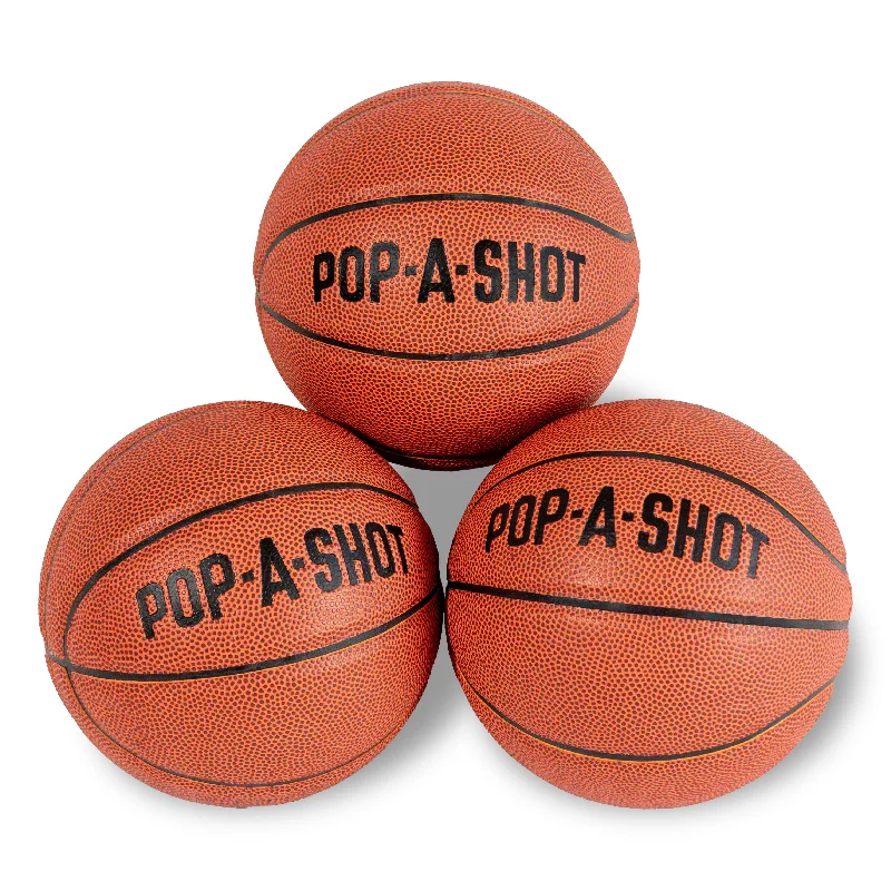 Leather Mini Basketballs - With Logo