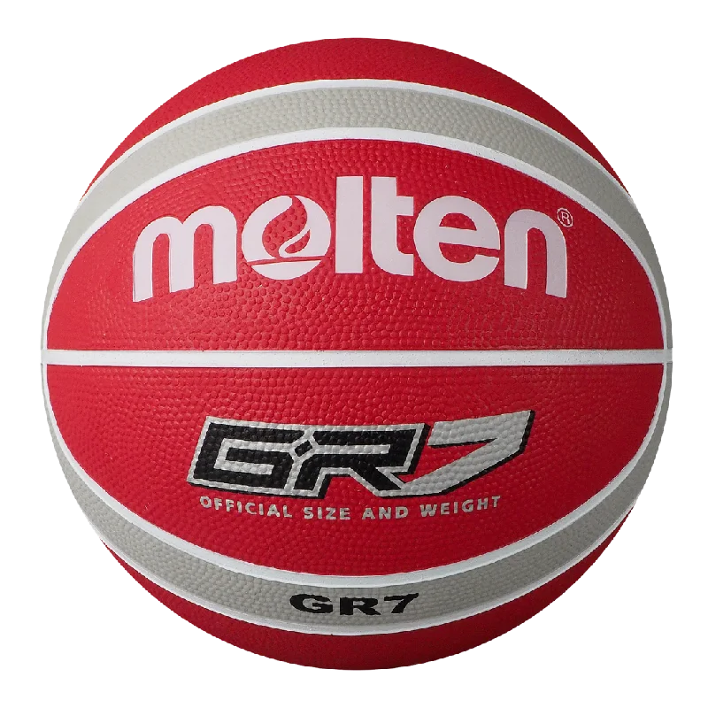 Molten BGR Rubber Basketball - Red/Grey