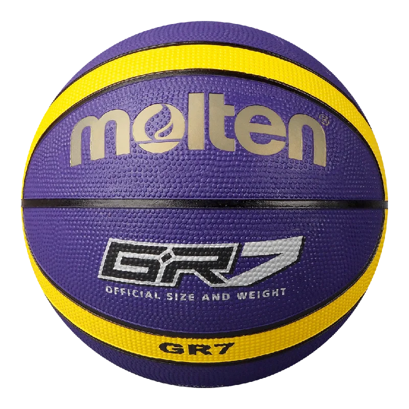 Molten BGR Rubber Basketball - Purple/Yellow