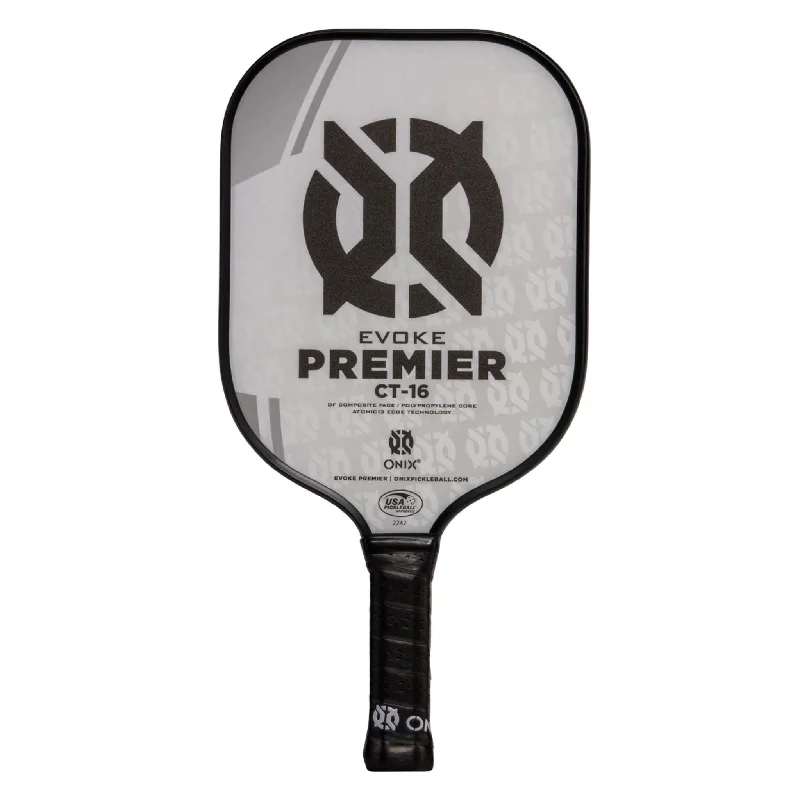 Onix Evoke Premier CT-16 Medium Weight Pickleball Paddle (7.8-8.2 Oz) [White]