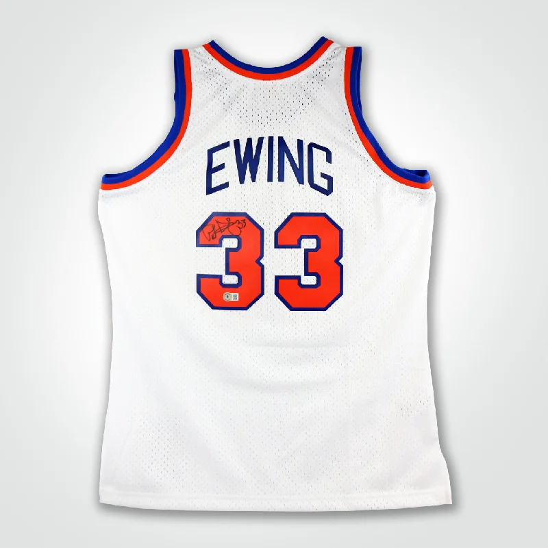 Patrick Ewing Signed Knicks Mitchell & Ness Swingman 85-86 Jersey