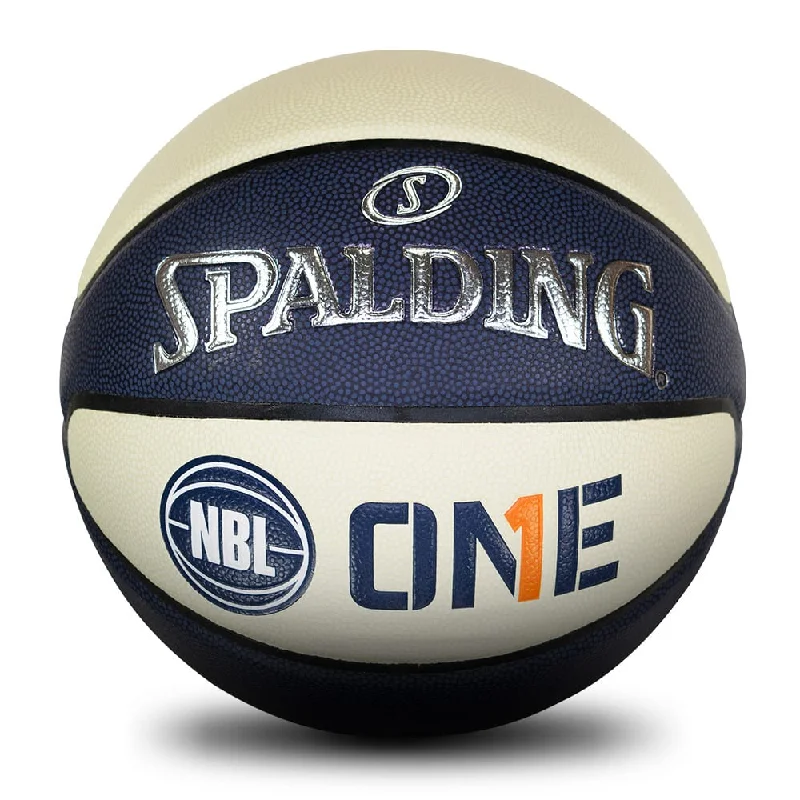 Personalised SPALDING - Official Nbl1 Game Ball - Tf1000 - Oatmeal & Navy Basketball