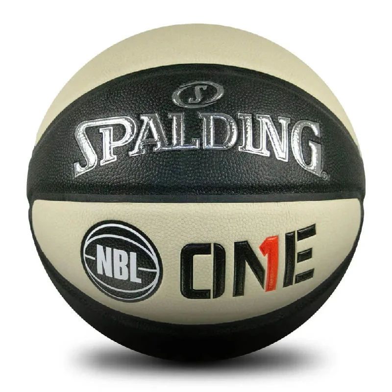 Personalised SPALDING - Official Nbl1 Game Ball - Tf1000 - Oatmeal & Black Basketball