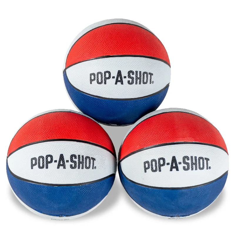 Red, White, and Blue Mini Basketballs - With Logo