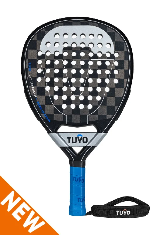 Silver Stealth+ padelracket druppelvorm voor de aanvallende speler