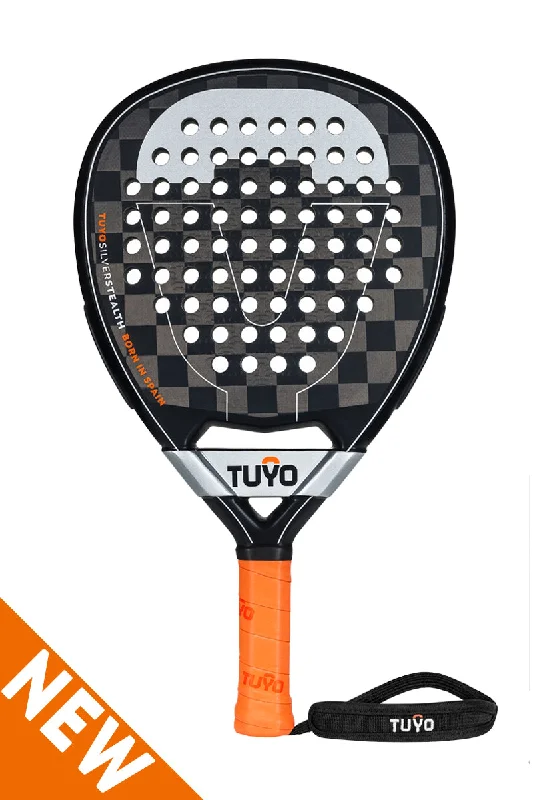 Silver Stealth V2 - padelracket druppelvorm voor de aanvallende speler