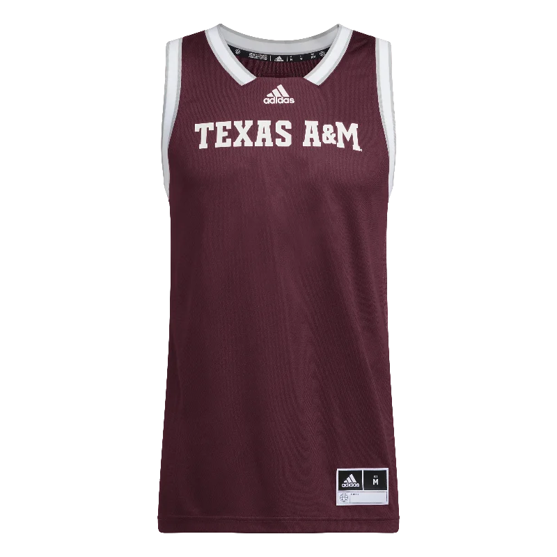 Texas A&M Replica Basketball Jersey - Maroon Alternative  ***