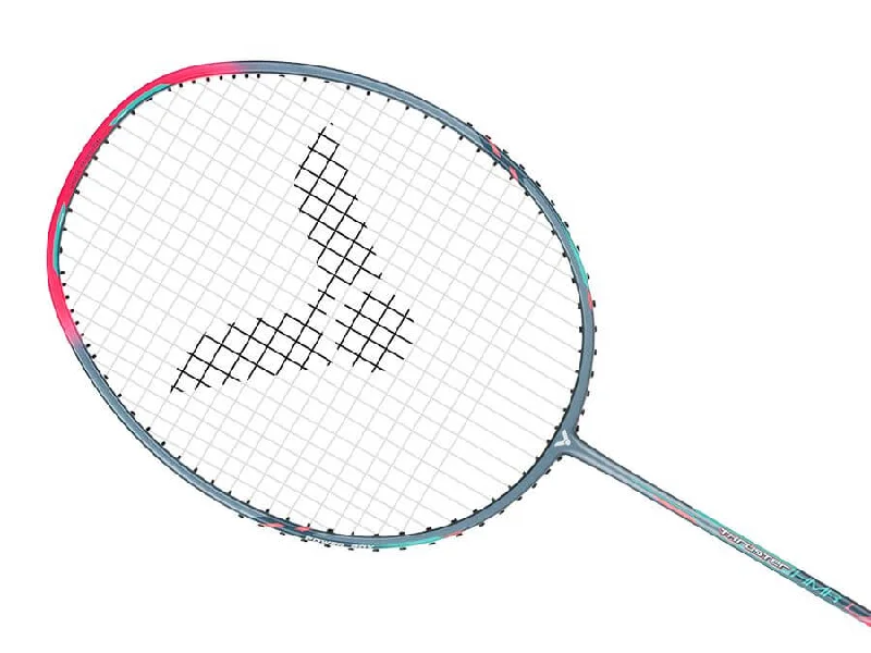 Victor Thruster K Hammer Light Badminton Racket (Grey/Pink) - Pre-Strung