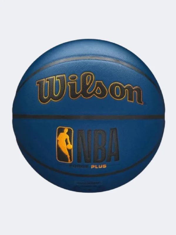 Wilson Nba Forge Plus Unisex Basketball Ball Deep Navy/Yellow