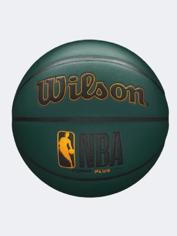 Wilson Nba Forge Plus Unisex Basketball Ball Forest Green/Yellow