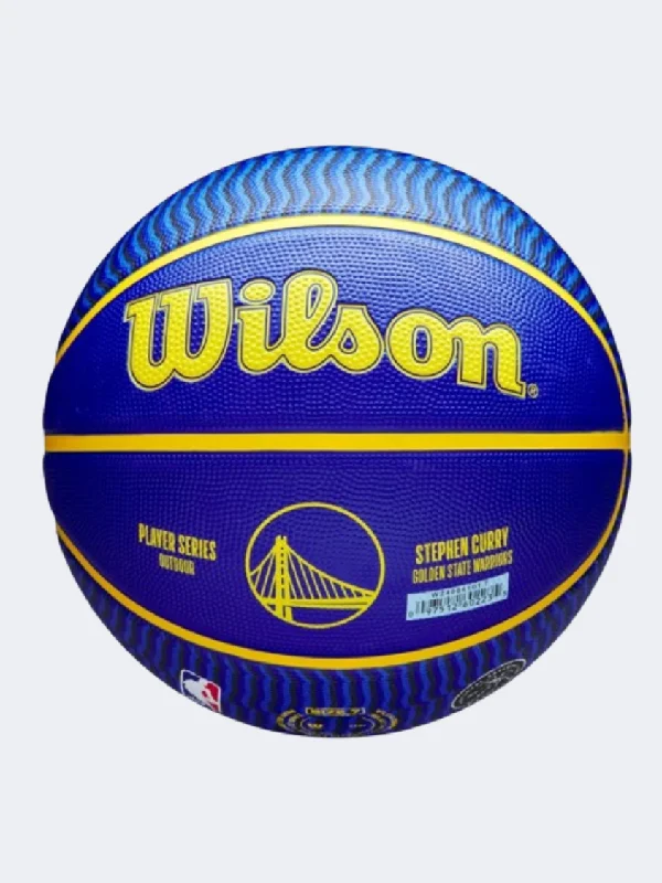 Wilson Nba Player Curry Icon Outdoor Unisex Basketball Ball Blue/Yellow