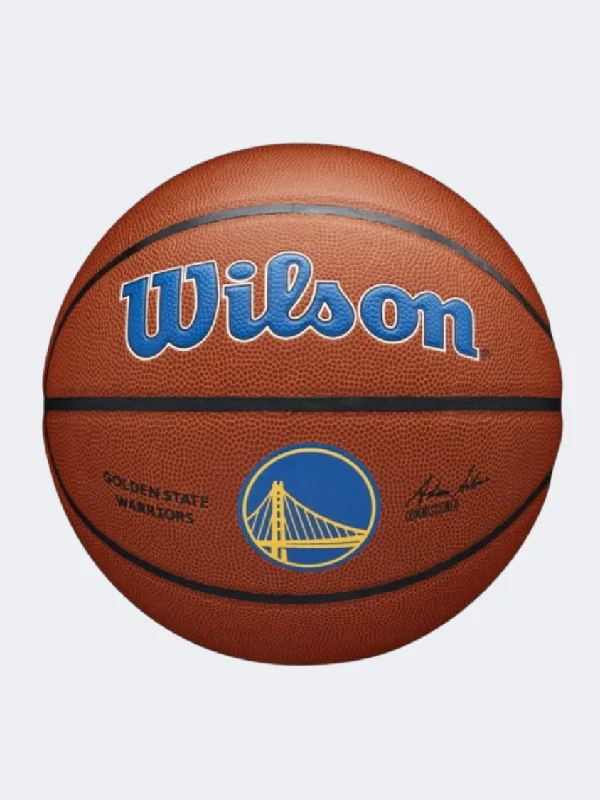 Wilson Nba Team Alliance Golden State Warriors Unisex Basketball Ball Brown/Blue