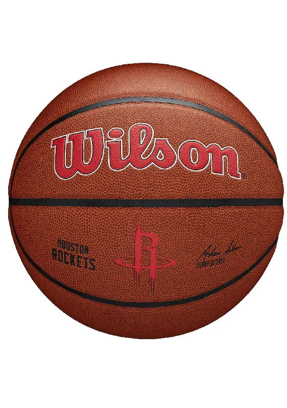 Wilson NBA Team Composite Basketball Houston Rockets Size 7 <BR> WTB3100XBHOU