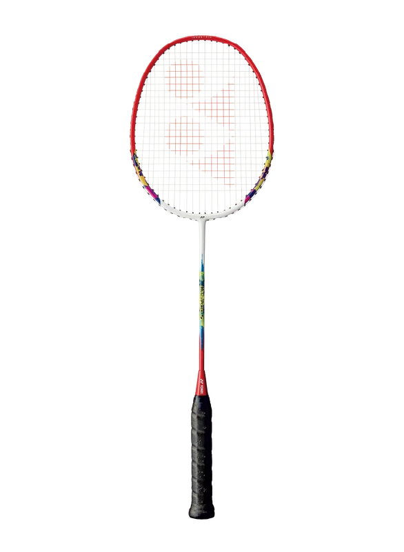 Yonex Muscle Power 5 Strung badminton Racket [White/Red]