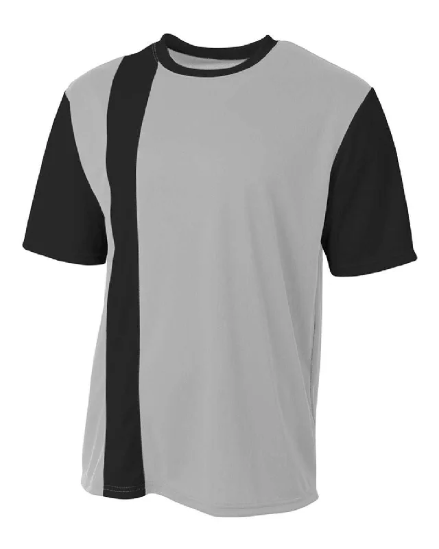 A4 N3016 Legend Soccer Jersey - Silver Black