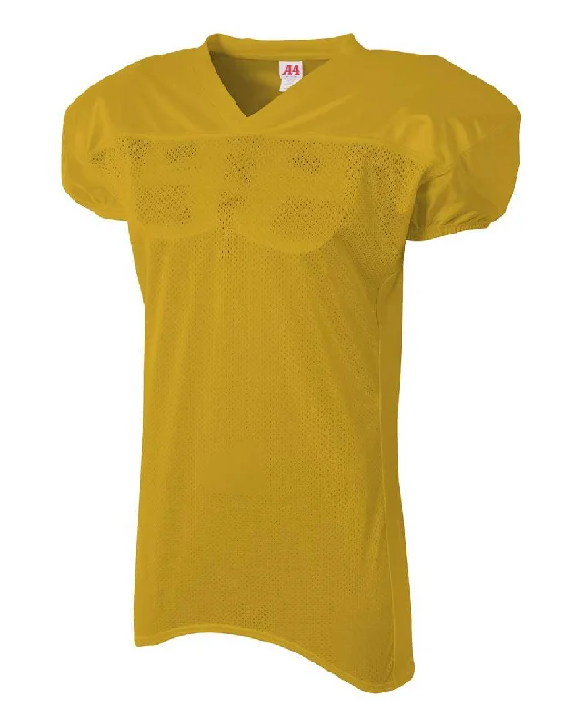 A4 N4242 Mens Nickelback Football Jersey - Gold