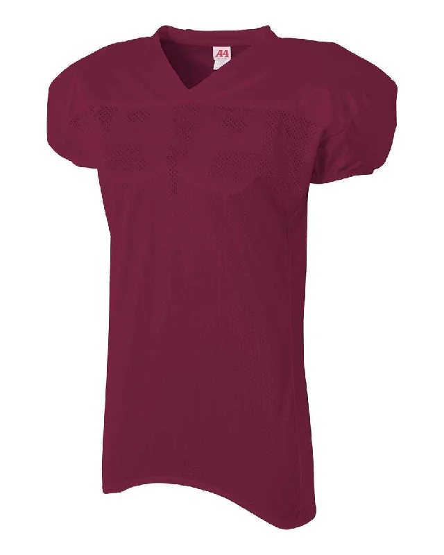 A4 N4242 Mens Nickelback Football Jersey - Maroon