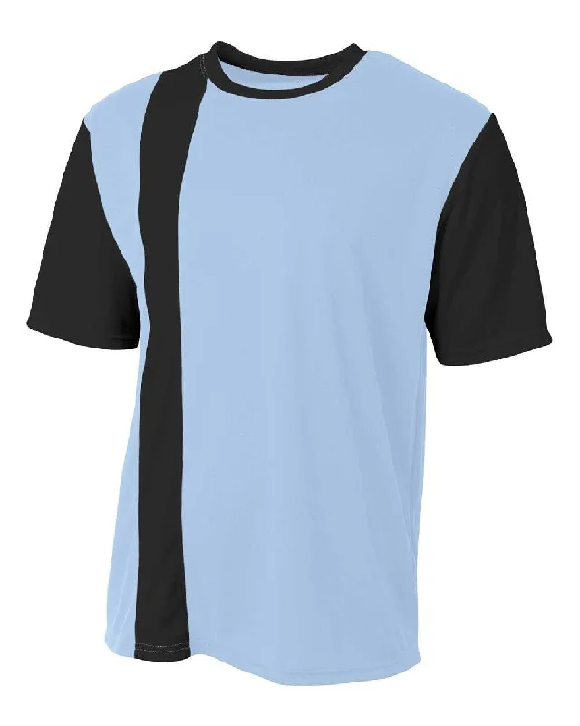 A4 NB3016 Legend Soccer Jersey - Light Blue Blk