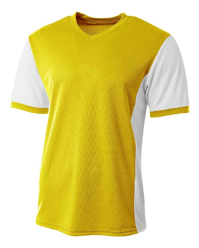 A4 NB3017 Premier Soccer Jersey - Gold White