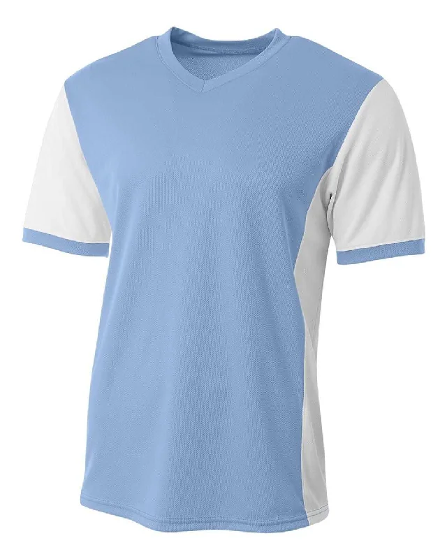 A4 NB3017 Premier Soccer Jersey - Light Blue White