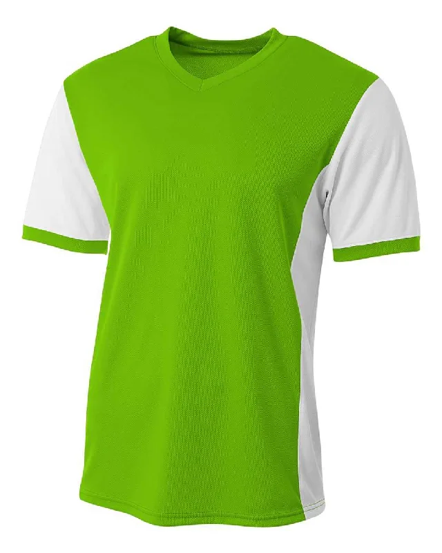 A4 NB3017 Premier Soccer Jersey - Lime White