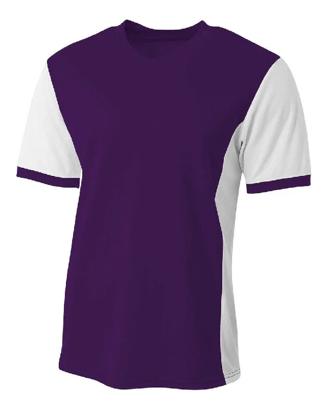 A4 NB3017 Premier Soccer Jersey - Purple White