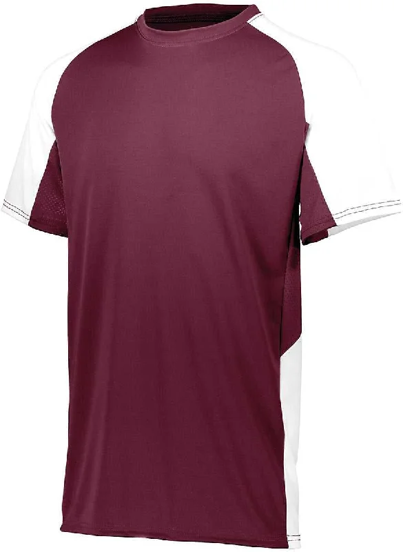 Augusta 1517 Cutter Jersey - Maroon White