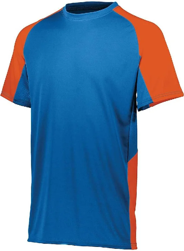 Augusta 1518 Youth Cutter Jersey - Royal Orange