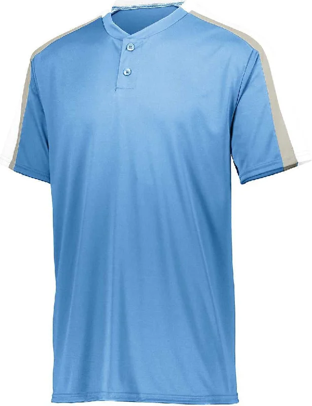 Augusta 1557 Power Plus Jersey 2.0 - Columbia Blue White Silver Grey