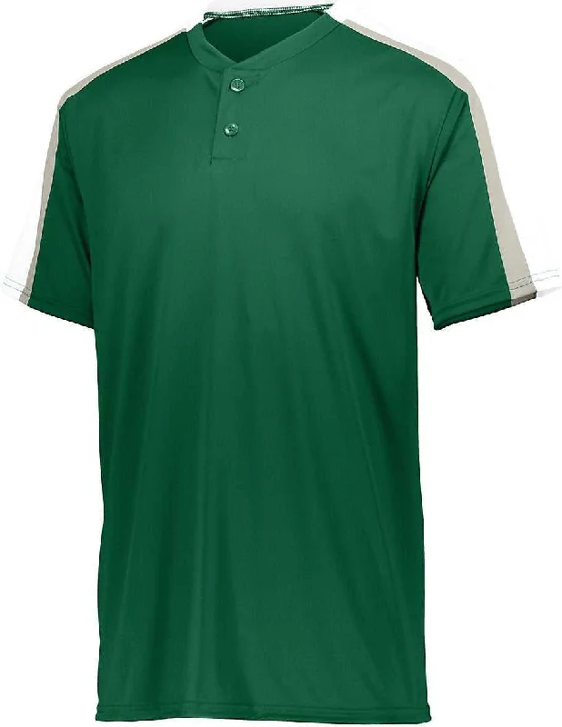 Augusta 1557 Power Plus Jersey 2.0 - Dark Green White Silver Grey