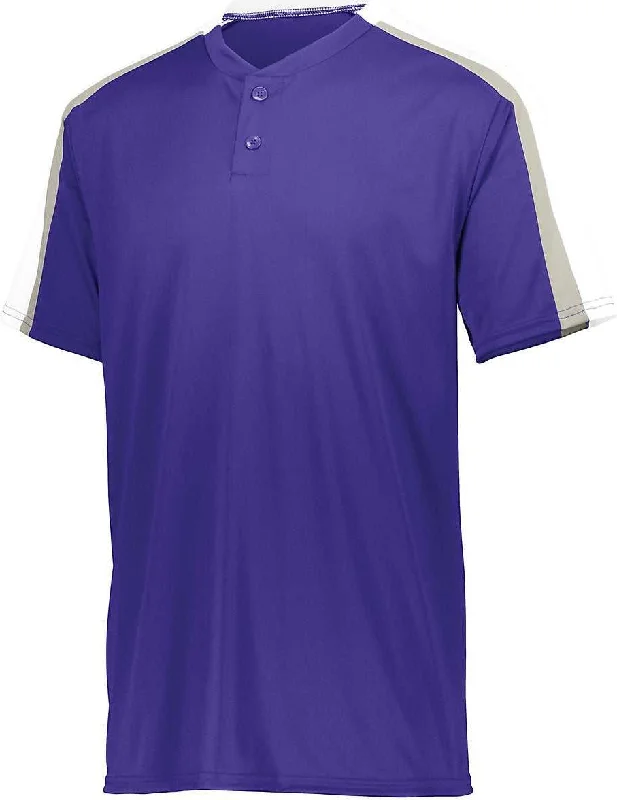 Augusta 1557 Power Plus Jersey 2.0 - Purple White Silver Grey