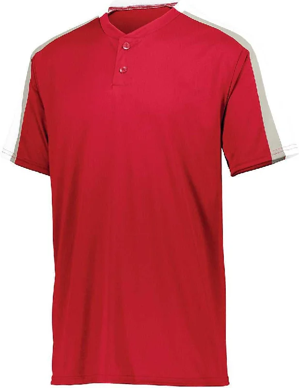 Augusta 1557 Power Plus Jersey 2.0 - Red White Silver Grey