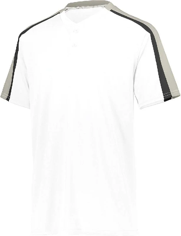 Augusta 1557 Power Plus Jersey 2.0 - White Silver Grey Black