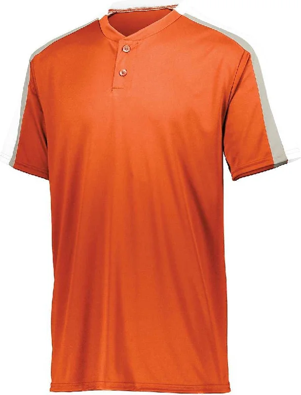 Augusta 1558 Youth Power Plus Jersey 2.0 - Orange White Silver Grey