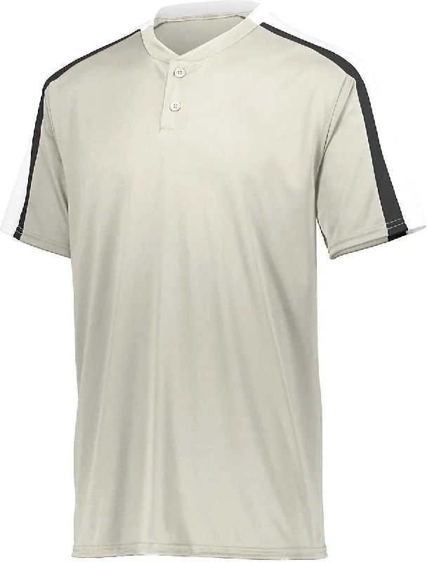 Augusta 1558 Youth Power Plus Jersey 2.0 - Silver Grey White Black