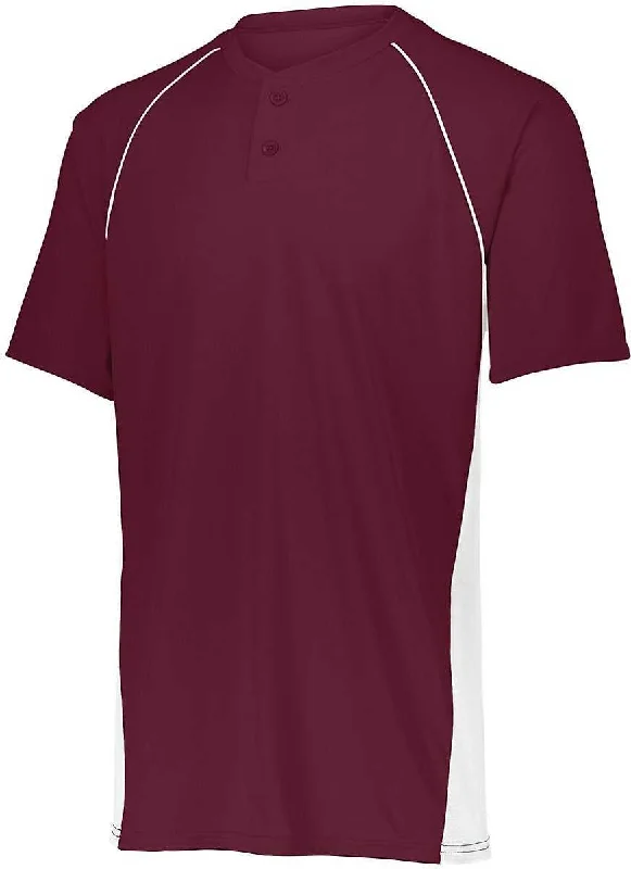 Augusta 1561 Youth Limit Jersey - Maroon White