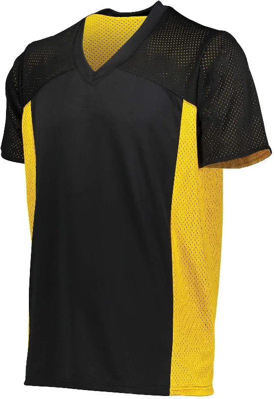 Augusta 264 Reversible Flag Football Jersey - Black Gold