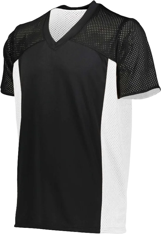 Augusta 264 Reversible Flag Football Jersey - Black White