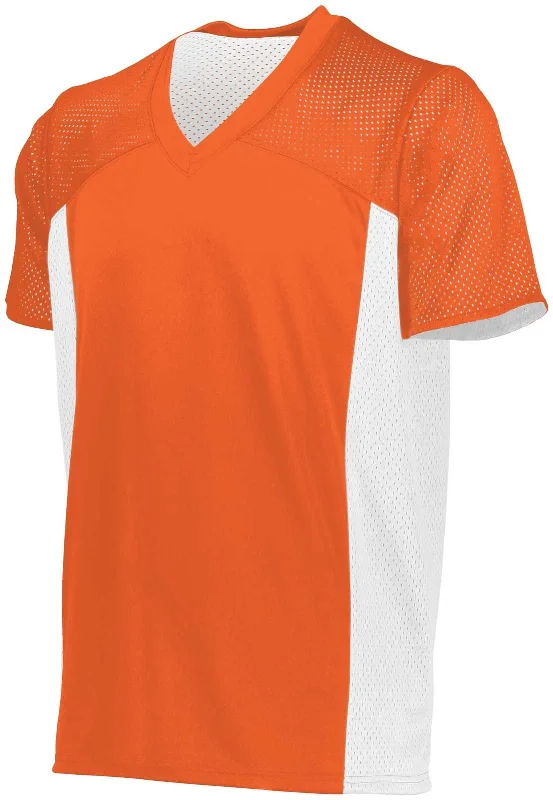 Augusta 265 Youth Reversible Flag Football Jersey - Orange White