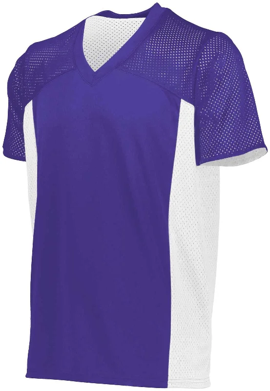 Augusta 265 Youth Reversible Flag Football Jersey - Purple White