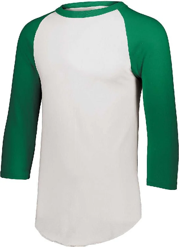 Augusta 4420 Baseball Jersey 2.0 - White Kelly