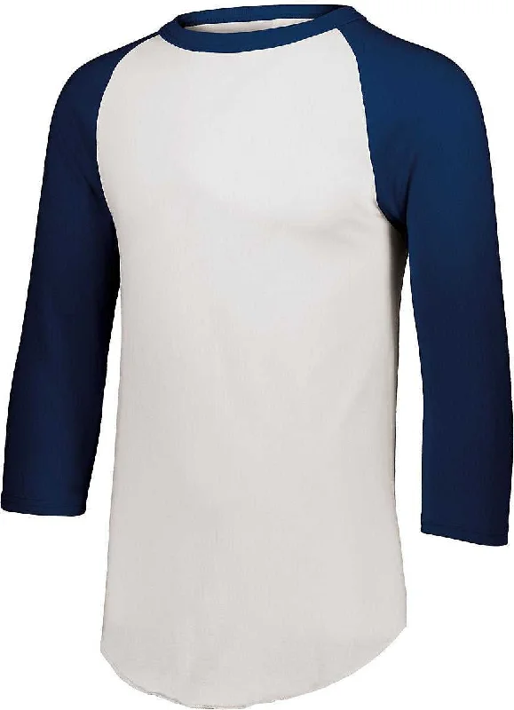 Augusta 4420 Baseball Jersey 2.0 - White Navy