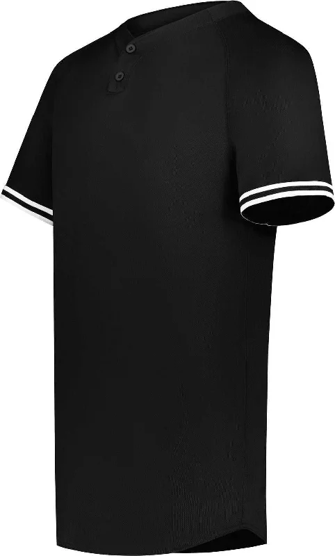 Augusta 6905 Cutter+ Henley Jersey - Black White