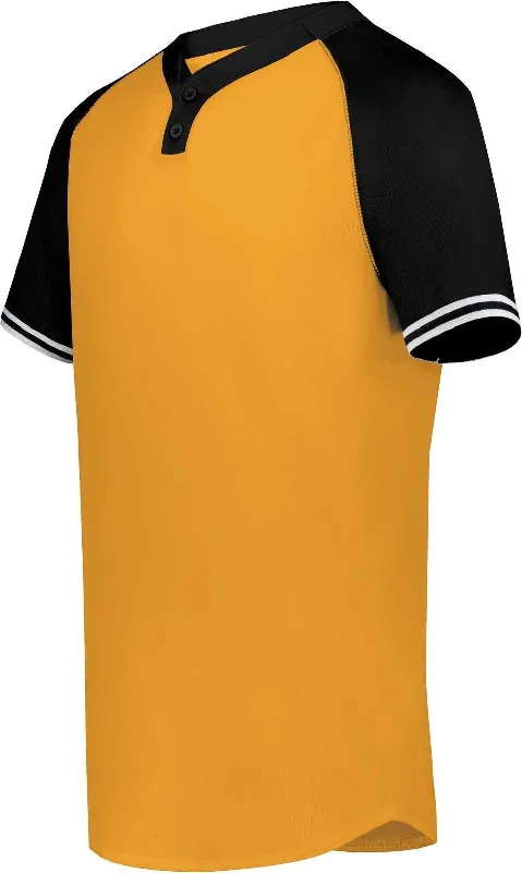 Augusta 6905 Cutter+ Henley Jersey - Gold Black